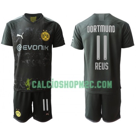 Borussia Dortmund REUS 11 Bambino Maglia Trasferta 2019/2020 Manica Corta (+ Pantaloncini)